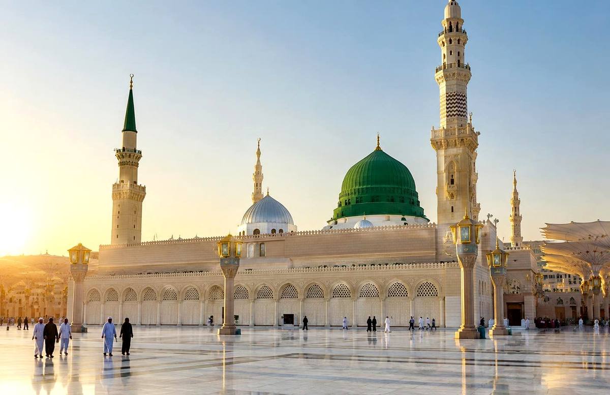 Al-Masjid an-Nabawi and the Green Dome in Madinah